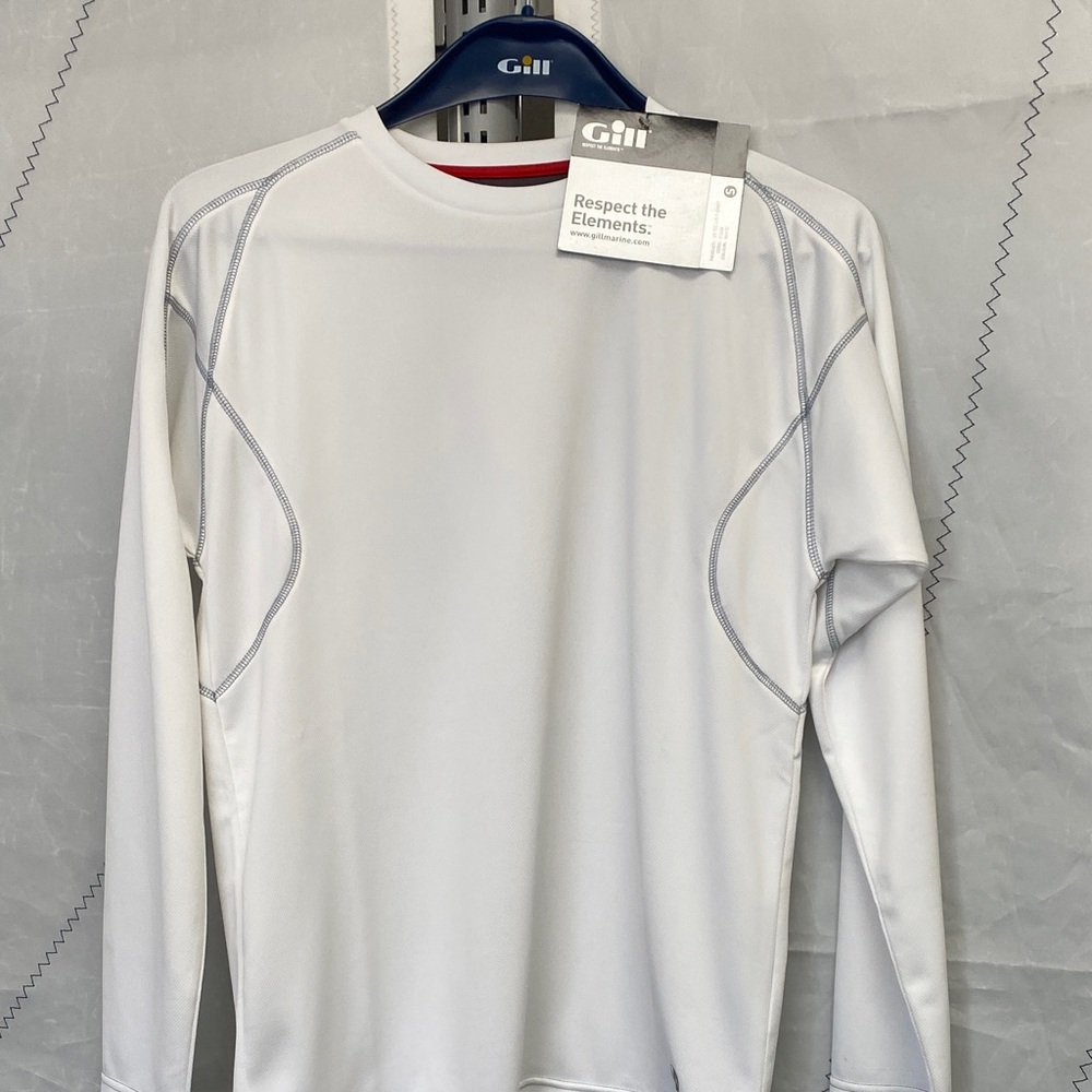 Gill Men's White Rash Guard